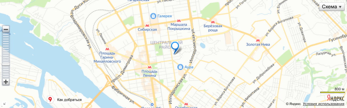 пример яндекс-карты